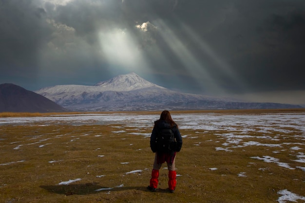 Photo breathtaking view of mount ararat