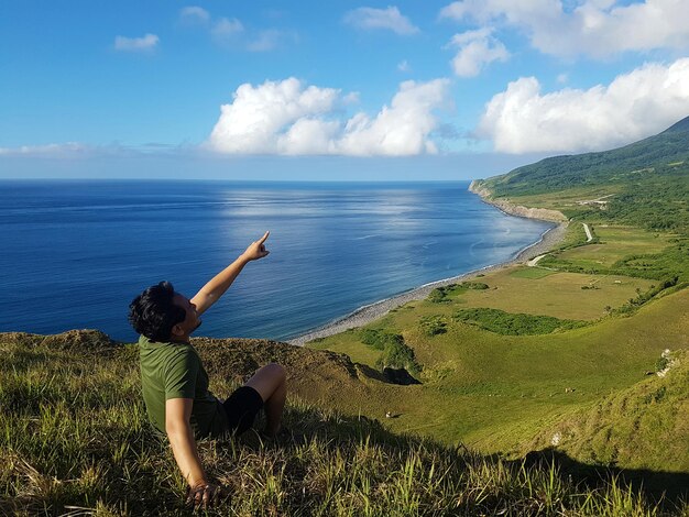 Breathtaking view of the sea and the sky