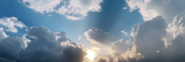 Photo breathtaking views of the blue sky and wispy clouds in incredible detail