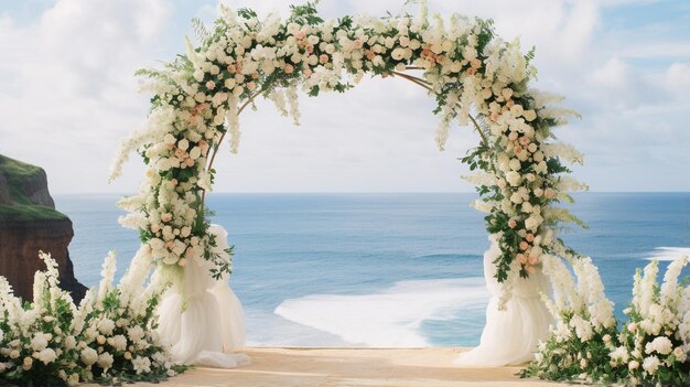 breathtaking wedding scene set in Bali