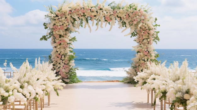 breathtaking wedding scene set in Bali