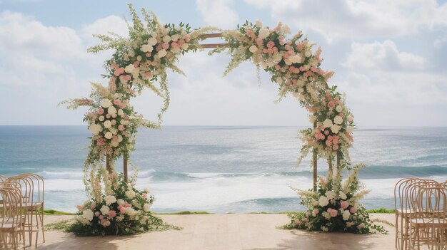 breathtaking wedding scene set in Bali