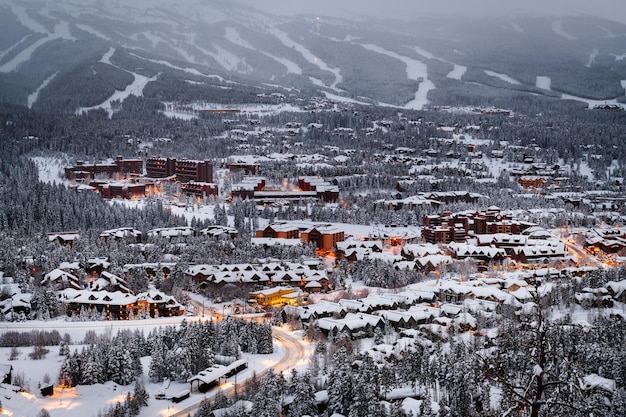 Breckenridge 콜로라도 USA 타운 겨울