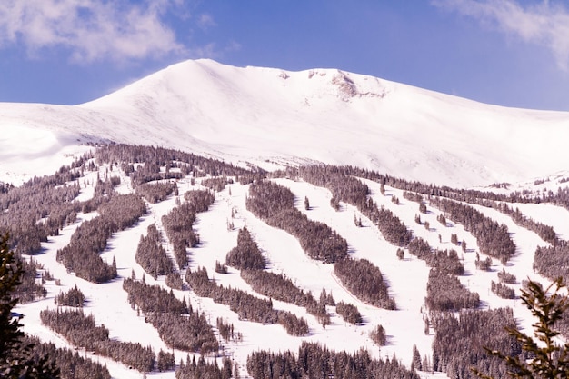 Breckenridge ski area in the Winter.