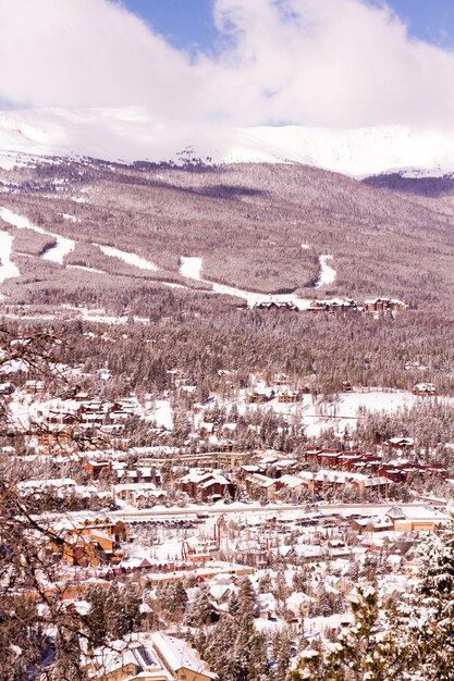 Breckenridge ski area in the Winter.