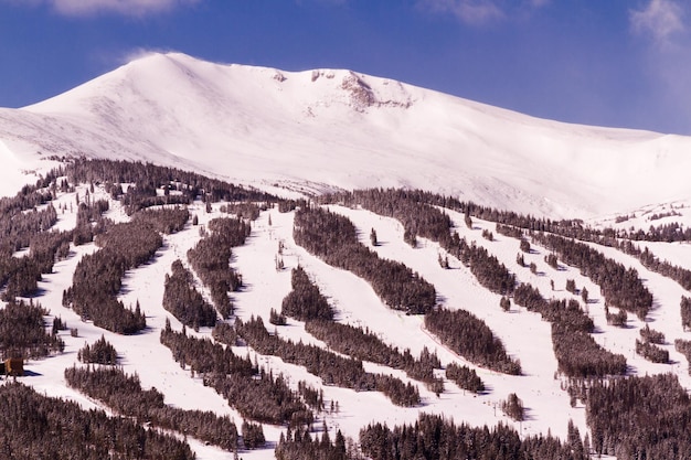 겨울의 Breckenridge 스키장.