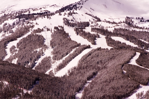 Breckenridge ski area in the Winter.