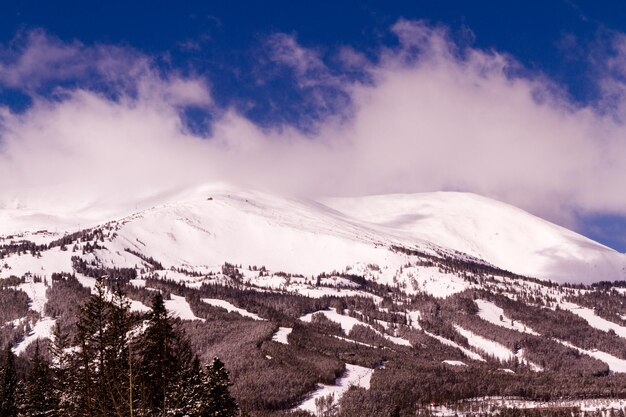 겨울의 Breckenridge 스키장.