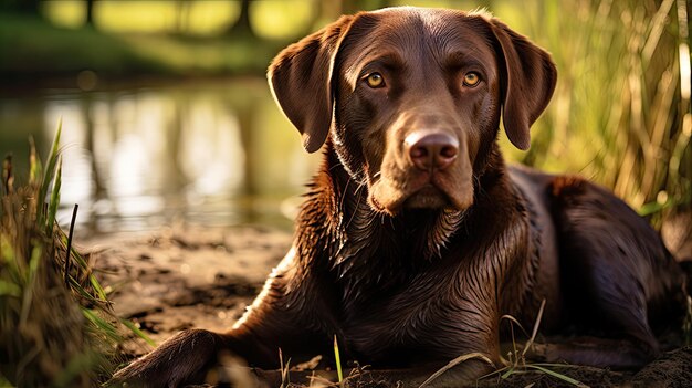 Photo breed dogs labrador