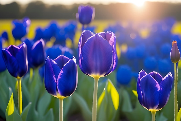 Breekbare schoonheid van een bloeiende tulp