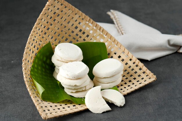 Brem Khas Solo or Brem Madiun Indonesian Traditional Candy Snack made from Dried Fermented Sticky Rice Juice