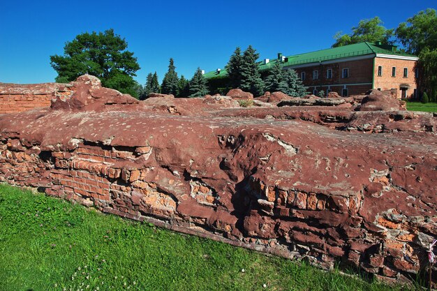 Photo brest fortress in belarus country