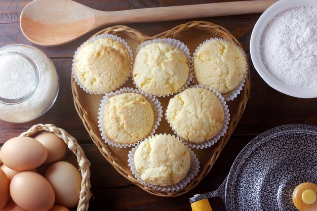 Brevidade is een traditionele Braziliaanse zoete cake gemaakt van cassavezetmeel