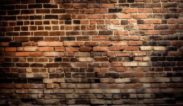 Brick brown grunge wall texture background