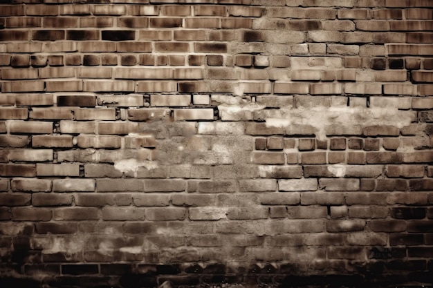 Brick brown grunge wall texture background