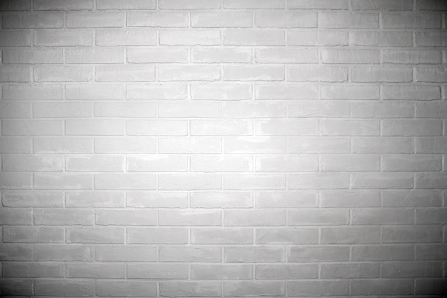 Brick gray wall background light
