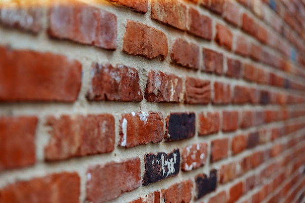 Brick old wall. Abstract background with old brick wall., Soft focus