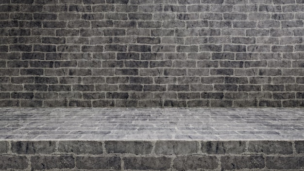 Brick stone floor background