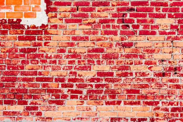 Brick texture with scratches and cracks background