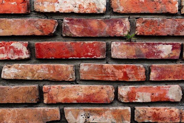 Brick texture with scratches and cracks background