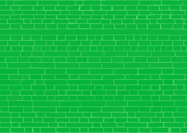 brick wall background Green colour