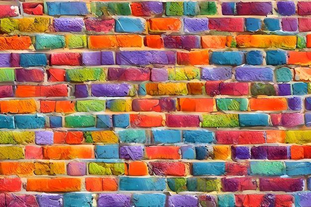Brick wall background wall background brick background ai generative