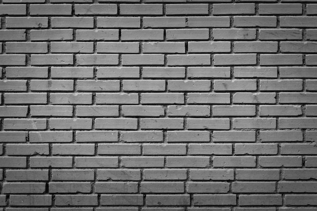 Brick wall in black and white processed