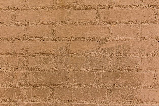 Brick wall blocks are used as background.