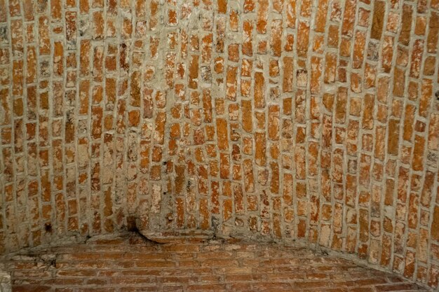 Brick wall multicolor texture can be used as background