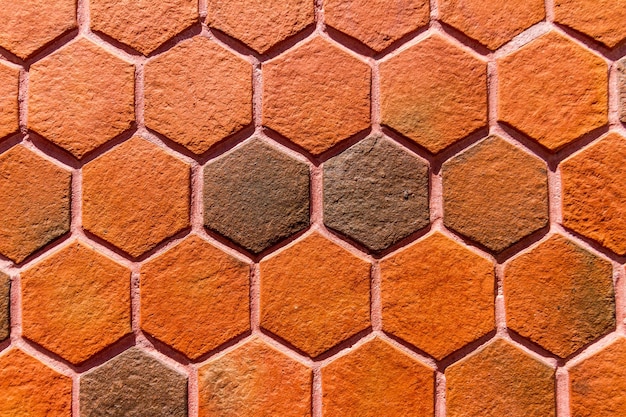 Brick wall in rio de janeiro brazil