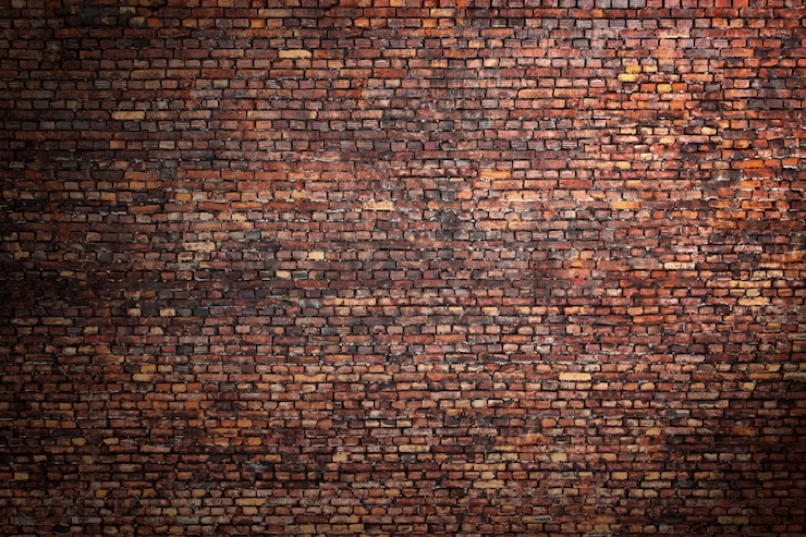 Foto brick wall street achtergrond, textuur van oud metselwerk