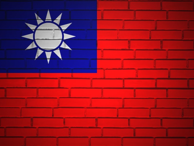 벽돌 벽 타이완 발