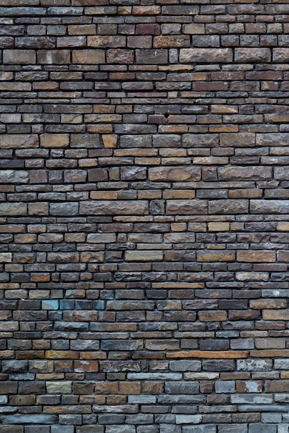 Brick wall texture, modern grey surface of masonry background