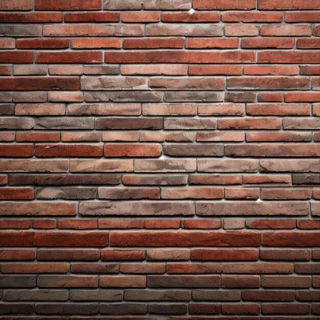 A brick wall that is red and brown