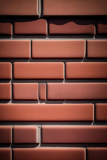 a brick wall with a crack in it