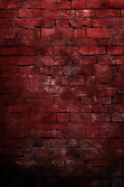 Photo a brick wall with a red background that saysthe wordon it