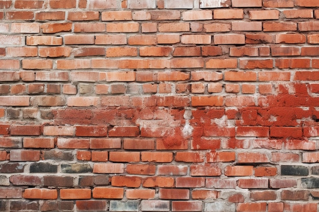A brick wall with the word brick on it