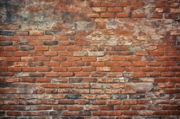 A brick wall with the word brick on it