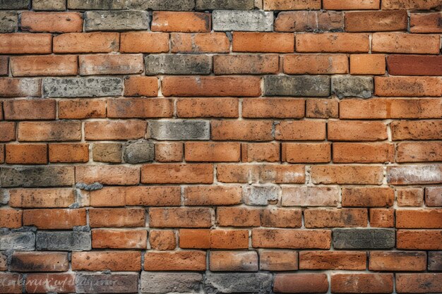 A brick wall with the word brick on it