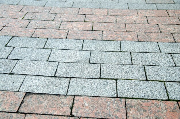 Bricks and stones city pavement pattern