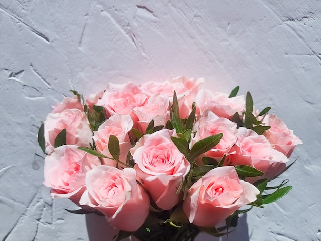 Bridal bouquet of fresh roses