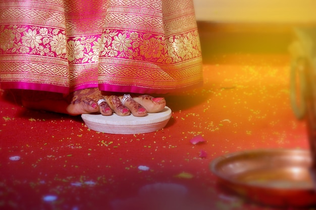 Bride foot , Indian Wedding 