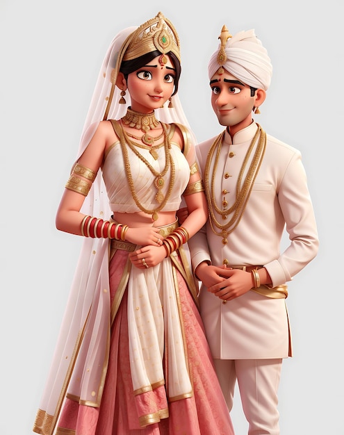 a bride and groom are posing for a photo.