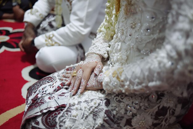 bride in white gown