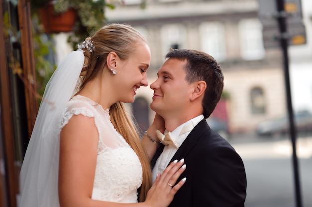 Bride and groom before the wedding