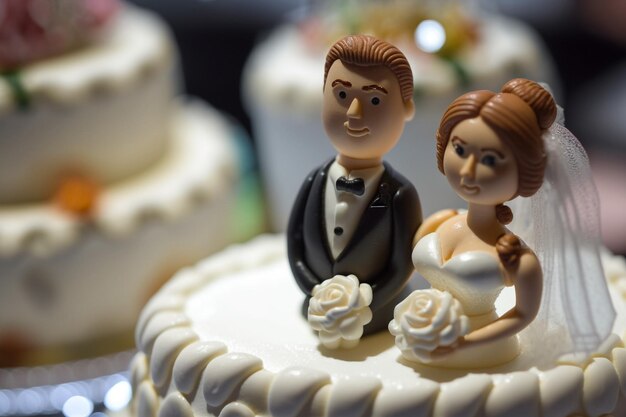 Bride and Groom Bride and Groom Top of the Cake Dolls Top of the Cake Bride and Groom and Top of the Cake The relationship between two people that is characterized as a public coexistence