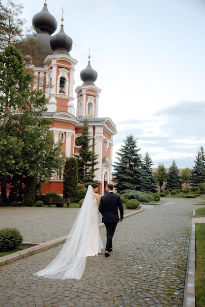 bride and groom in the Orthodox church