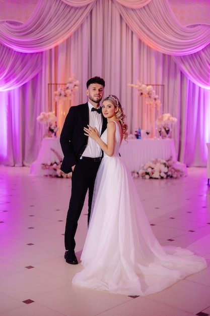 bride and groom portrait