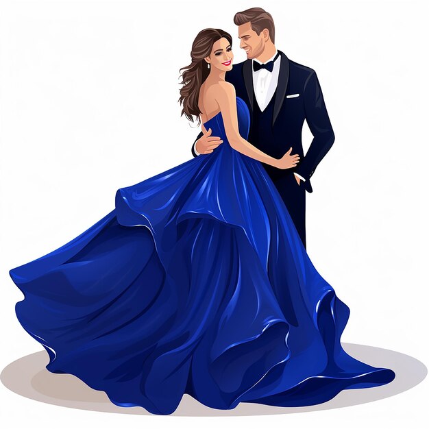 Photo bride and groom vector