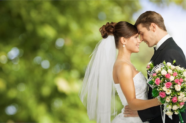 Bride and groom.